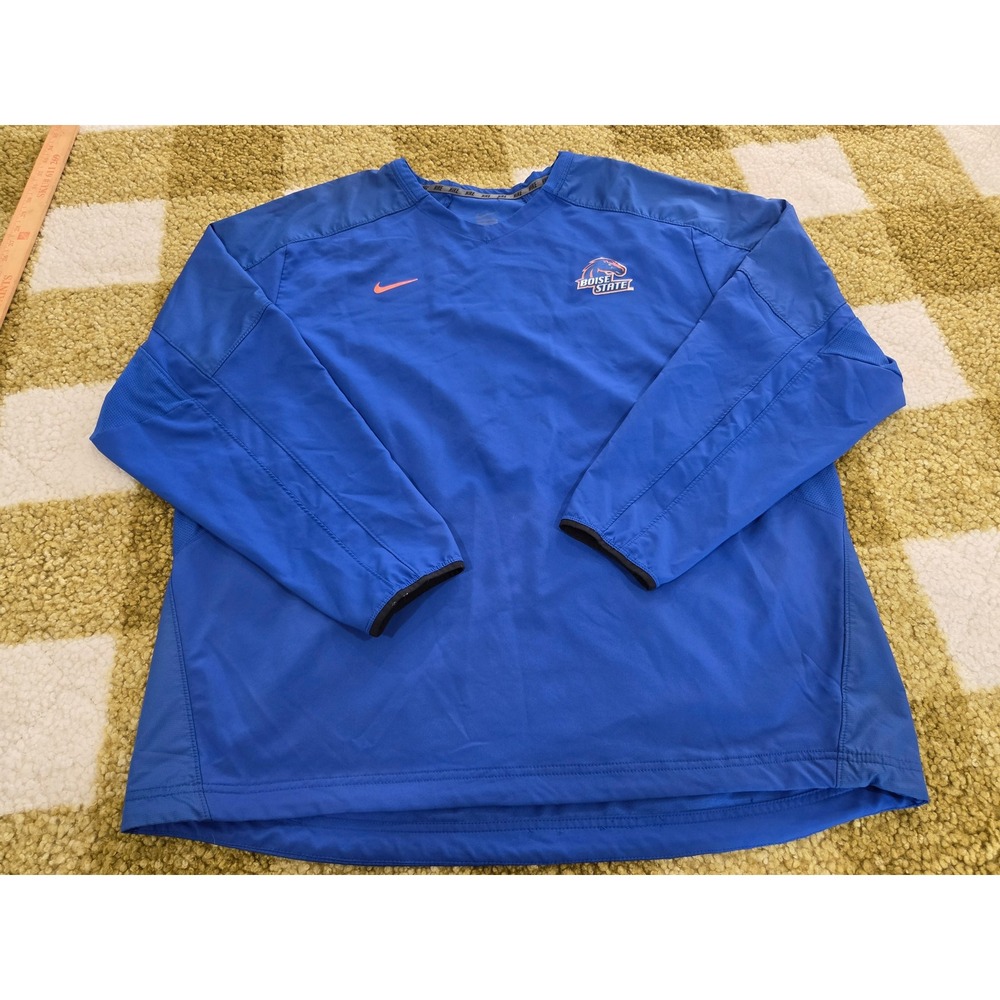 Nike Boise State Broncos V-Neck Training Pullover Blue Mens 2XL 24823X-ES1